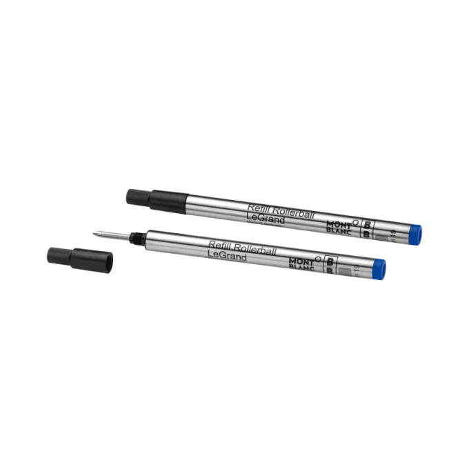 2 recambios Rollerball LeGrand, azul real – fino