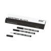 3 recambios Rollerball Small, negro misterioso – Medio