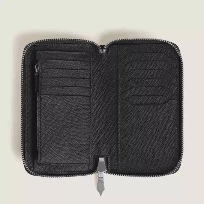 Cartera mediana Sartorial 12cc con cremallera