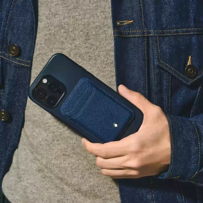 Cartera para tarjetas Montblanc Sartorial 2cc para iPhone con MagSafe