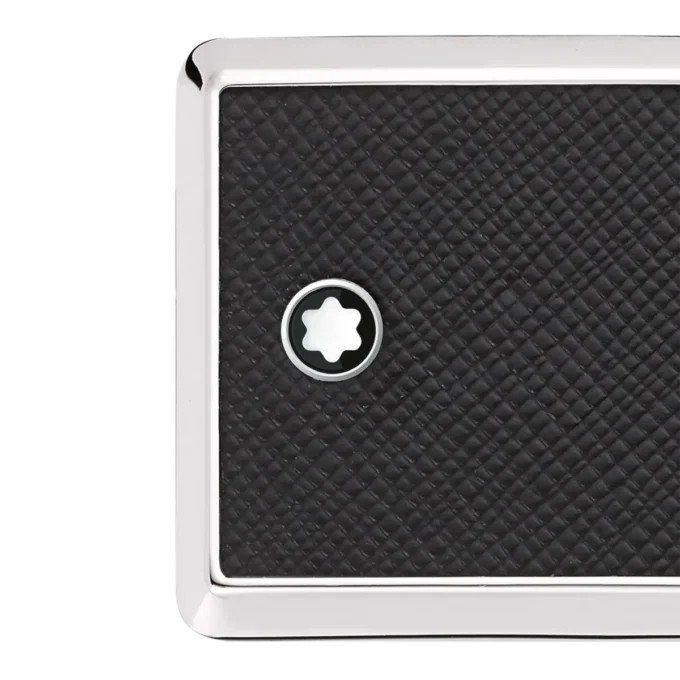 Cinturón de cuero negro de 30 mm