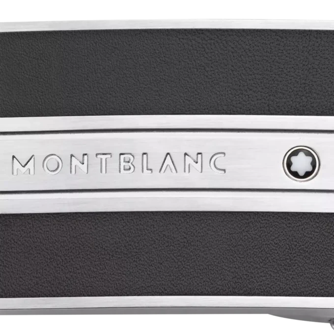 Cinturón reversible de cuero negro/marrón de 30 mm