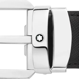 Cinturón reversible de cuero negro/marrón de 30 mm