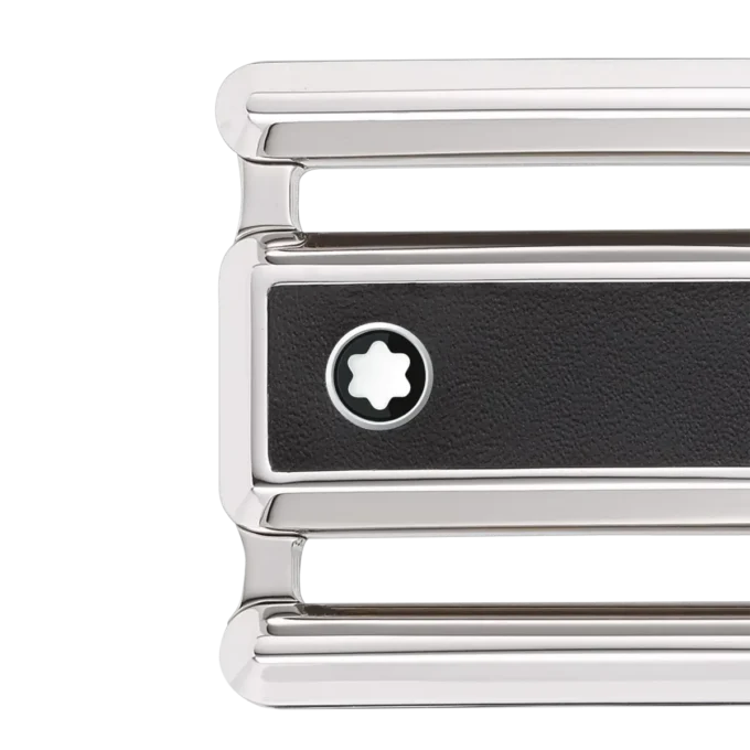 Cinturón reversible de cuero negro/marrón de 30 mm