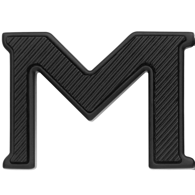 Cinturón reversible de piel de 35 mm con hebilla M Extreme 3.0 negra/negra lisa