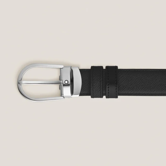 Cinturón reversible Horseshoe de 30 mm en piel Sartorial