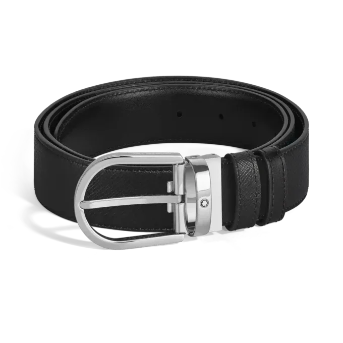 Cinturón reversible Horseshoe de 35 mm en piel Sartorial