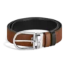 Cinturón reversible Horseshoe de 35 mm en piel Sartorial