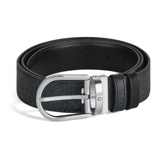 Cinturón reversible Horseshoe de 35 mm en piel Sartorial