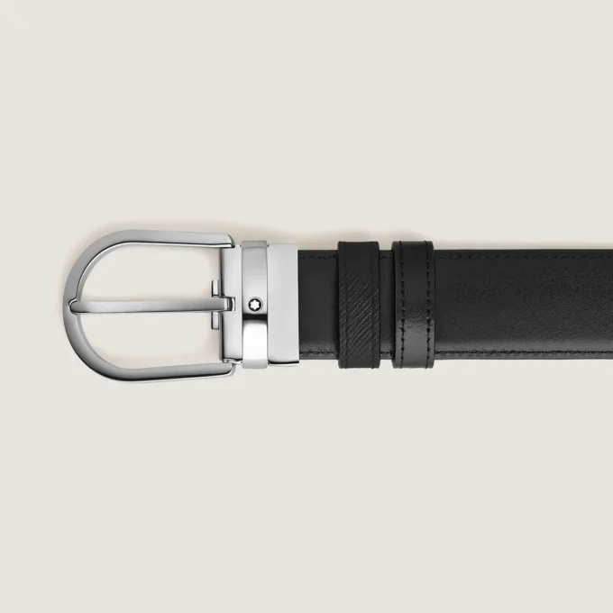 Cinturón reversible Horseshoe de 35 mm en piel Sartorial