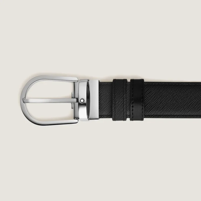 Cinturón reversible Horseshoe de 35 mm en piel Sartorial