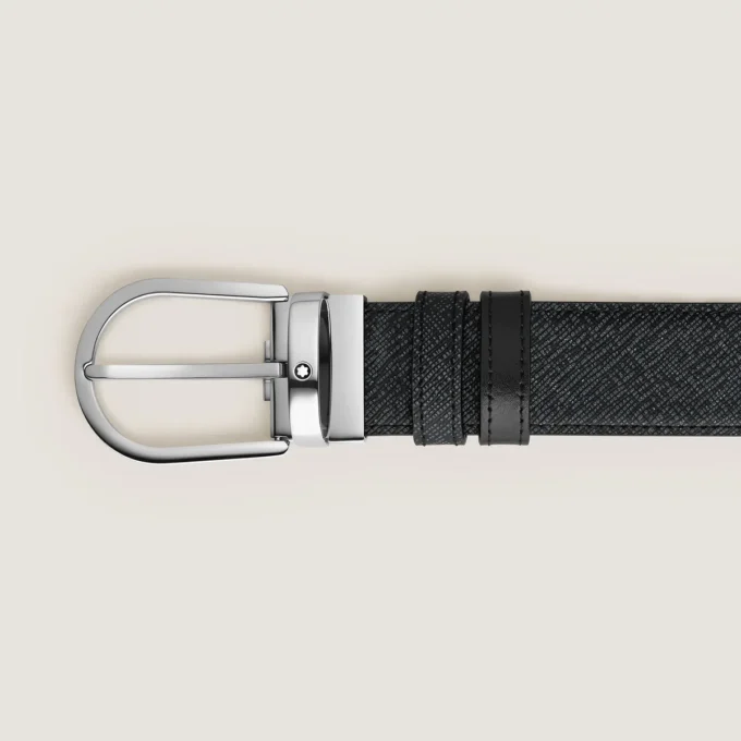 Cinturón reversible Horseshoe de 35 mm en piel Sartorial