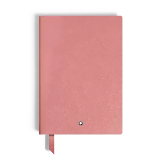 Cuaderno mediano, piel Saffiano, rosa pálido – Páginas rayadas