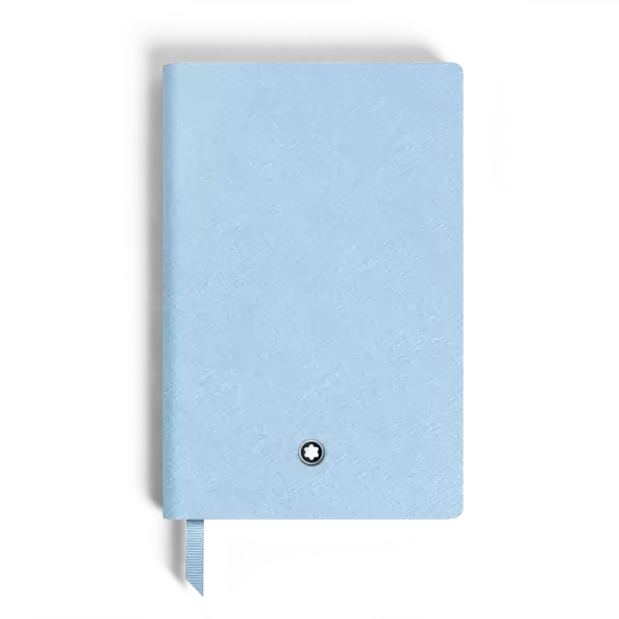 Cuaderno pequeño, piel Saffiano, azul pálido – Páginas rayadas Cuaderno pequeño, piel Saffiano, azul pálido – Páginas rayadas