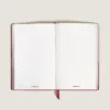 Cuaderno pequeño, piel Saffiano, rojo – Páginas en blanco