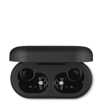 Estuche de carga negro para los auriculares intrauditivos Montblanc MTB 03