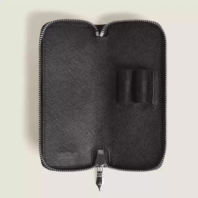 Estuche para dos bolígrafos con cremallera