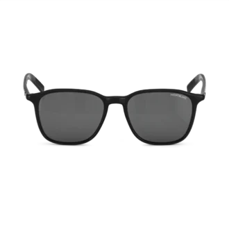 Gafas de sol cuadradas con montura de acetato de color negro