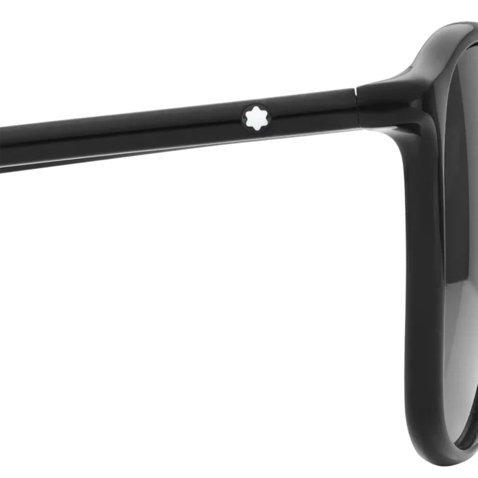 Gafas de sol cuadradas con montura de acetato de color negro