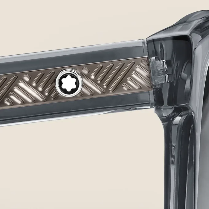 Gafas de sol cuadradas con montura de acetato gris Gafas de sol cuadradas con montura de acetato gris