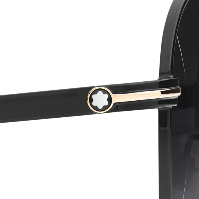 Gafas de sol cuadradas con montura metálica de color negro