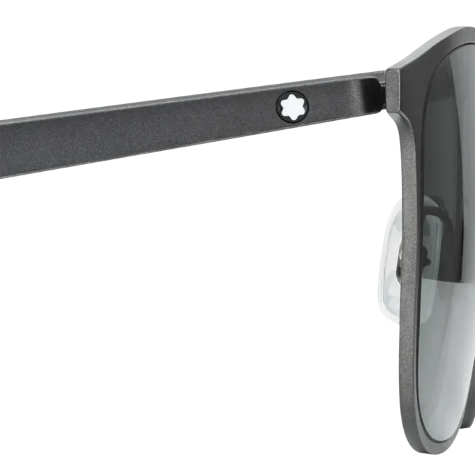 Gafas de sol cuadradas con montura metálica de color negro