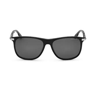 Gafas de sol rectangulares con montura de acetato de color negro Gafas de sol rectangulares con montura de acetato de color negro