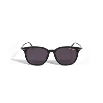 Gafas de sol rectangulares con montura de acetato negro