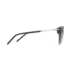 Gafas de sol rectangulares con montura inyectada de color negro (M)