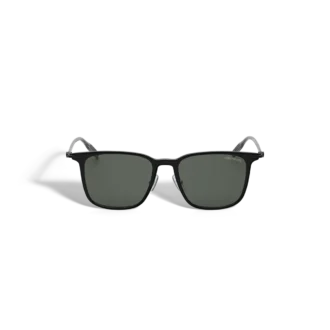 Gafas de sol rectangulares con montura inyectada en negro
