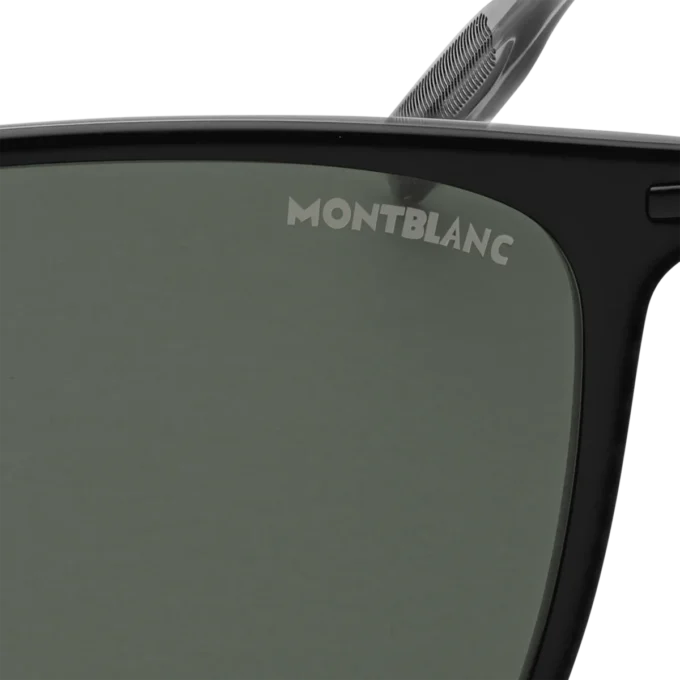Gafas de sol rectangulares con montura inyectada en negro Gafas de sol rectangulares con montura inyectada en negro