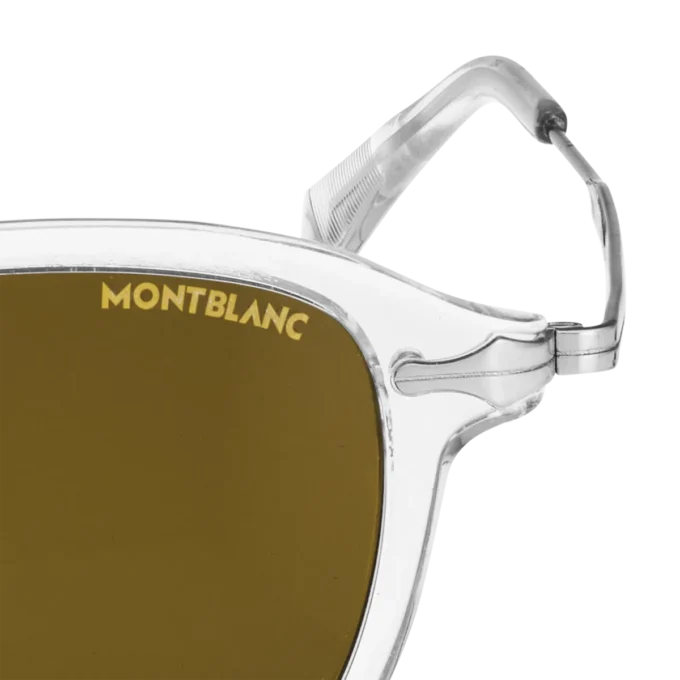 Gafas de sol redondas con montura inyectada de color gris