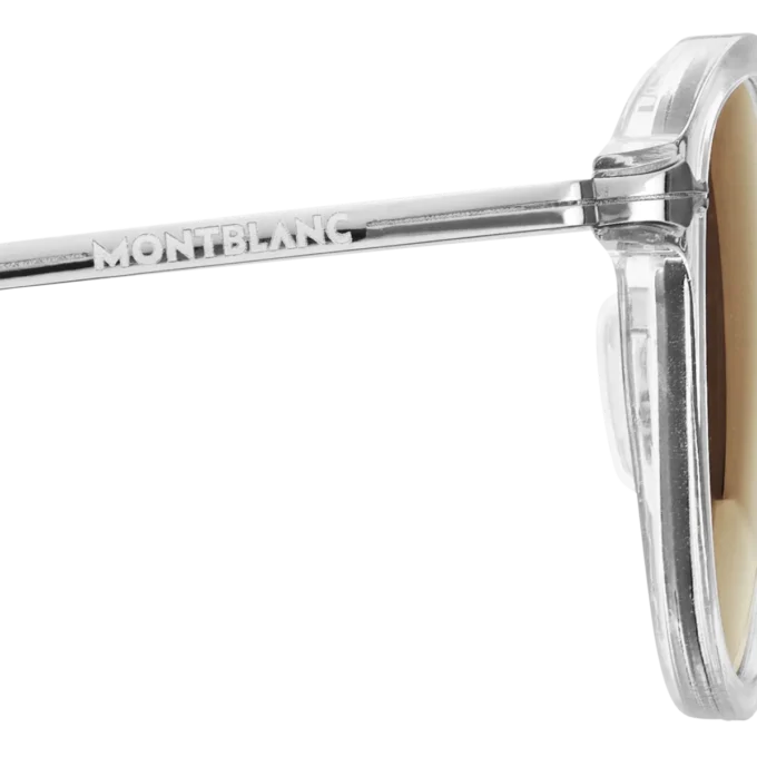 Gafas de sol redondas con montura inyectada de color gris