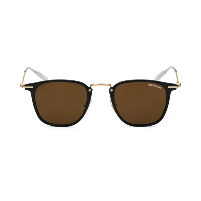 Gafas de sol redondas con montura inyectada en negro