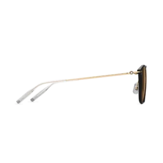 Gafas de sol redondas con montura inyectada en negro