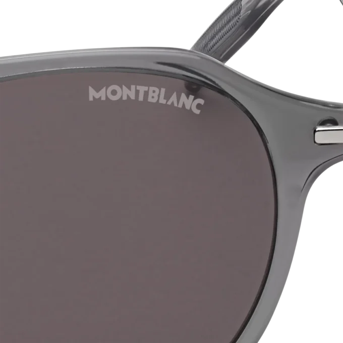 Gafas de sol redondas con montura inyectada gris