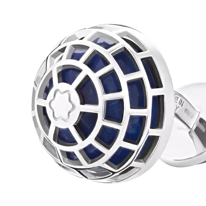 Gemelos Montblanc Meisterstück con piedra sodalita