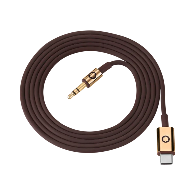 Juego de cables marrones para los auriculares Montblanc MB 01