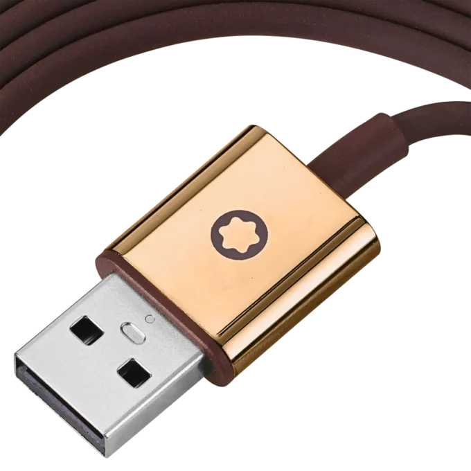 Juego de cables marrones para los auriculares Montblanc MB 01