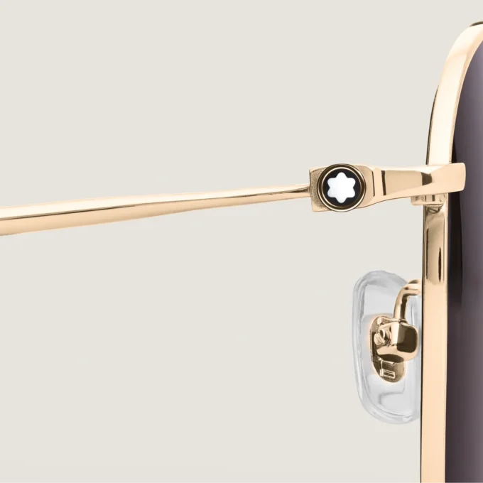 Montura cuadrada de titanio dorado Montura cuadrada de titanio dorado