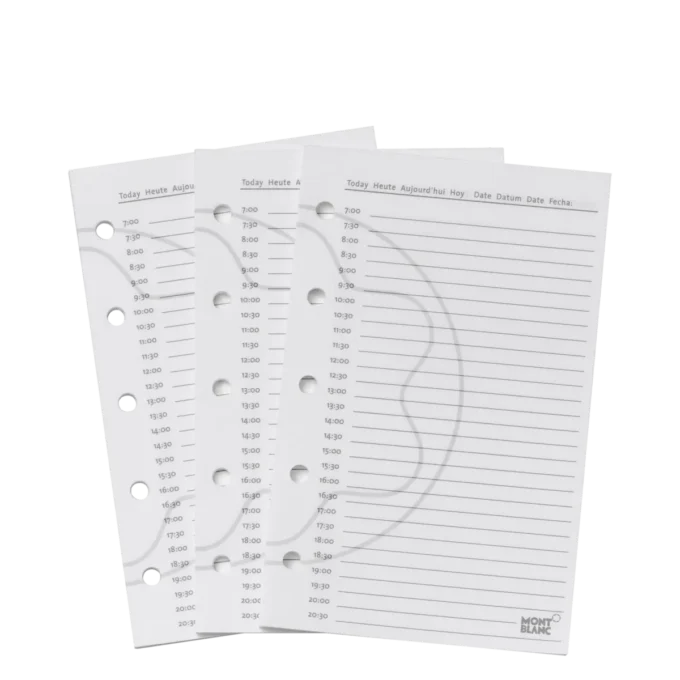 Páginas de planificación diaria de bolsillo