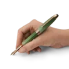 Pluma estilográfica Meisterstück Calligraphy Solitaire Celadon Dégradé con plumín curvo