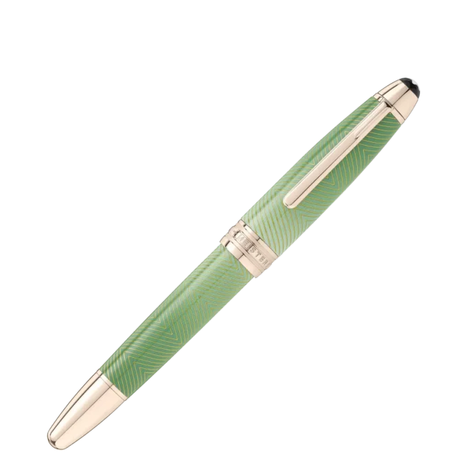 Pluma estilográfica Meisterstück Calligraphy Solitaire Celadon Dégradé con plumín curvo