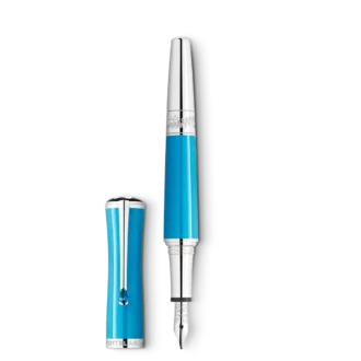 Pluma estilográfica Montblanc Maria Callas Special Edition en color turquesa