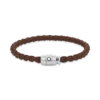 Pulsera grande, piel suave, marrón fauve