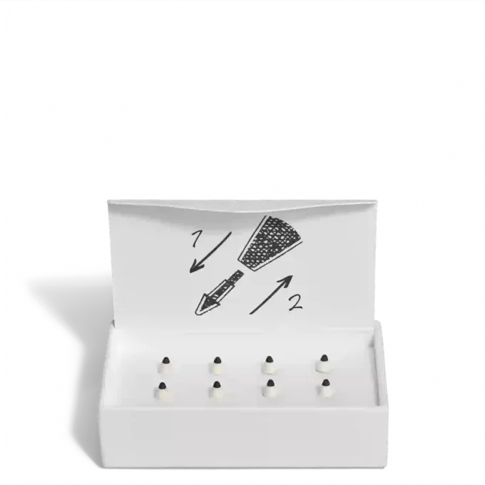 Puntas de recambio mate para el bolígrafo digital Montblanc color marfil