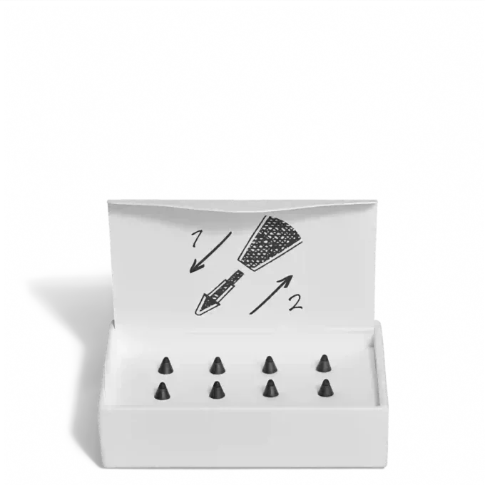 Puntas de recambio suaves para el bolígrafo digital Montblanc Negro