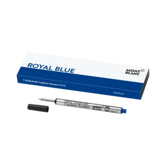 Recambio para bolígrafo Rollerball sin capuchón, azul real – Medio