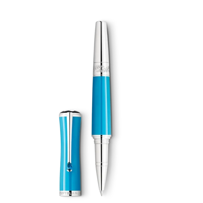 Rollerball Montblanc Maria Callas Edición Especial Color Turquesa