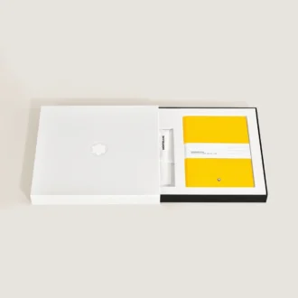 Set con roller PIX amarillo y cuaderno n.º 146 amarillo (rayado)